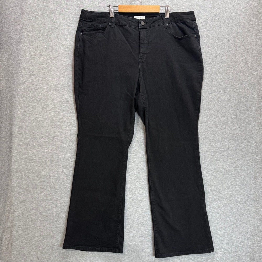 Westport 1962 Bootcut Jeans Womens 18 Black Stretch Denim Pants Classic